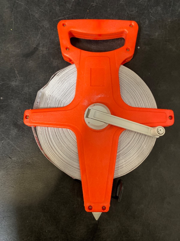 Photo 1 of Tape Measure, 1/2" x 330' Open Reel Dual Sided Fiberglass Tape Measure for Engineer, Yard and Field, Measuring Tape
