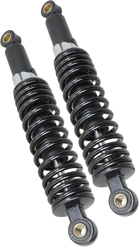 Photo 1 of 1 Pair 12.5Inch 320mm Universal Motorcycle Rear Shock Absorbers Suspension Replacement for Honda Yamaha Kawasaki Suzuki Dirt Bike ATV Go Kart (Black)