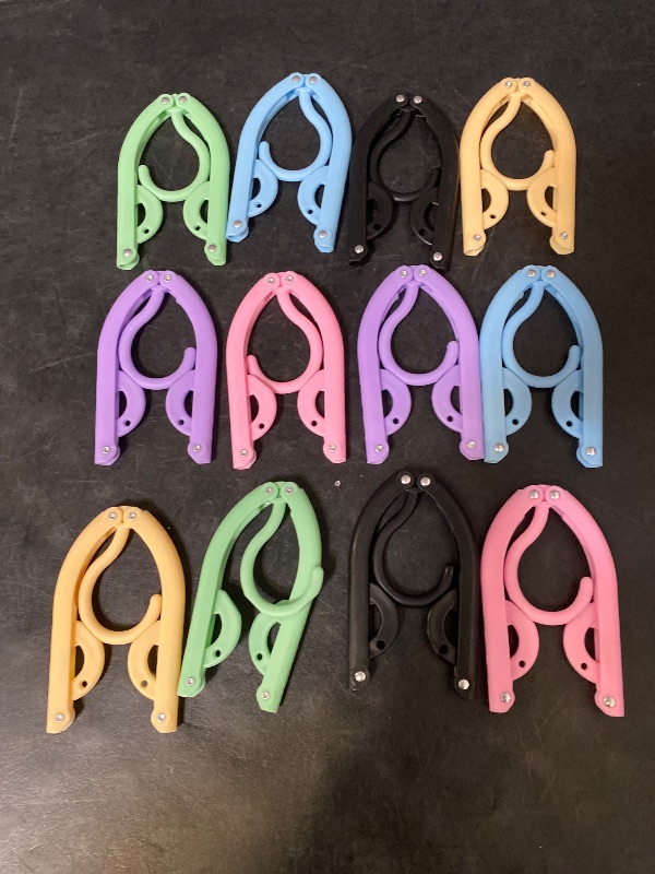 Photo 1 of 12pcs Travel Folding Hanger Household Multifunctional Portable Hanger