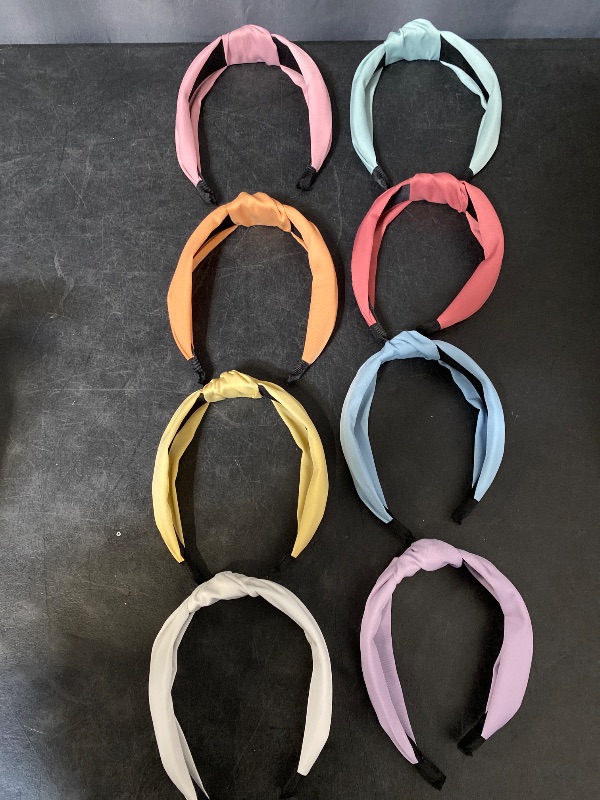 Photo 1 of 8Pcs Headbands for Women, Knotted Headbands Solid Color Hair Accessories Stocking Stuffers for Girls Women
