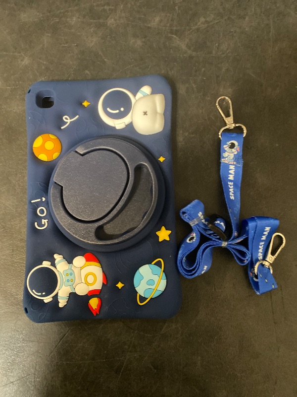 Photo 1 of iPad A16 Case - for iPad 10th Generation Case Boys Cute Astronaut Cover Kawaii 3D Cartoon Cool with Rotating Handle Stand + Strap Soft Silicone Funda for Apple 10/11th Gen 10.9 Inch