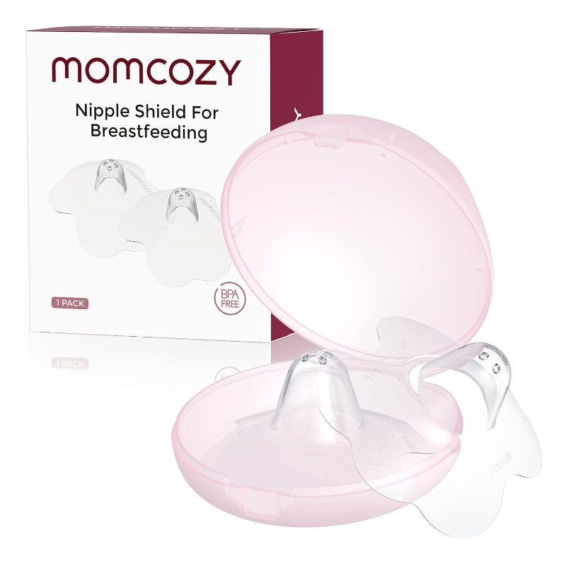 Photo 1 of Nipple Shield, Floral Contact Nipple Shield for Breastfeeding Moms with Flat or Inverted Nipples, Made Without BPA/BPS (1 Pair, 20mm)