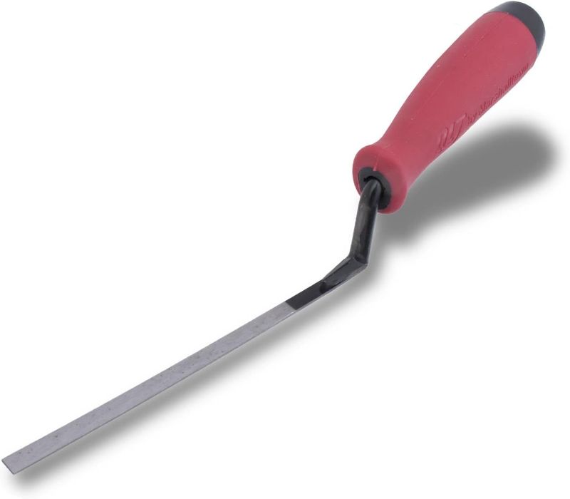 Photo 1 of Marshalltown QLT Tuck Pointers, Soft Grip Handle, 6 1/2 x 1/4 Inch, Mortar Repair, Masonry, TPSG614
