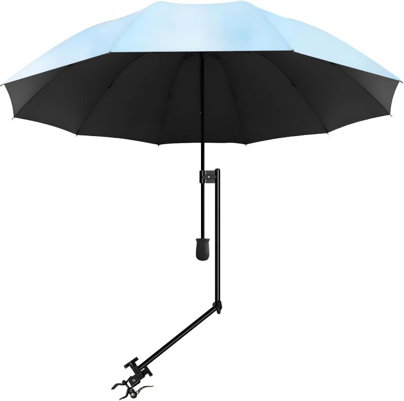 Photo 1 of UPF 50+ Beach Umbrella with Adjustable Universal Clamp