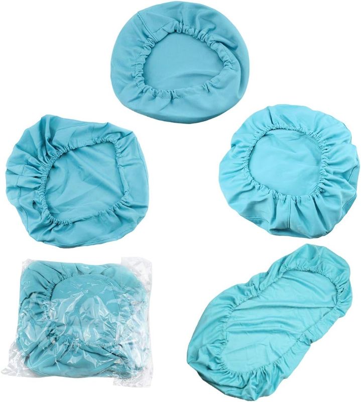 Photo 1 of East Brand Protective Full Advanced Milk Silk Pull Cloth Dental Unit Cover Elastic Chair Seat Dustproof One Set (Light Blue)