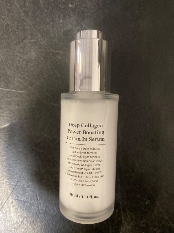 Photo 1 of Deep Collagen Power Boosting Cream in Serum - Co llagen Se rum for Face Anti Aging - Deep Collagen Anti-Wrinkle Cream In Serum,Elasticity for Aged Skin,Visibly Firms & Plumps,Korean Skincare