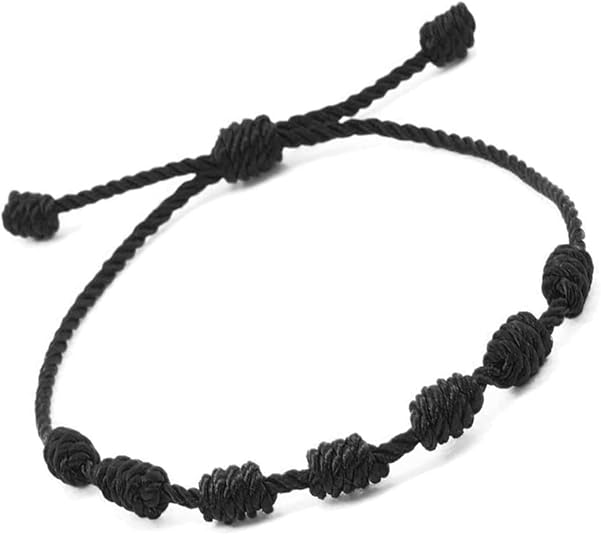 Photo 1 of Bracelet 7 knots for protection, Evil Eye and Good Luck. Buddisth String. Thread/Amulet for prosperity and success. Talisman for Womens, Mens, Girls, Boys. Cord Adjustable