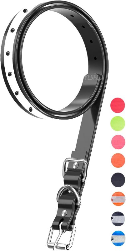 Photo 1 of Dog Collar Strap for Most of Electronic Training Shock Collar Receivers-Adjustable Durable Waterproof Odorless 3/4 Inch Collar Replacement for Barking Fence-Pet TPU Collar Strap