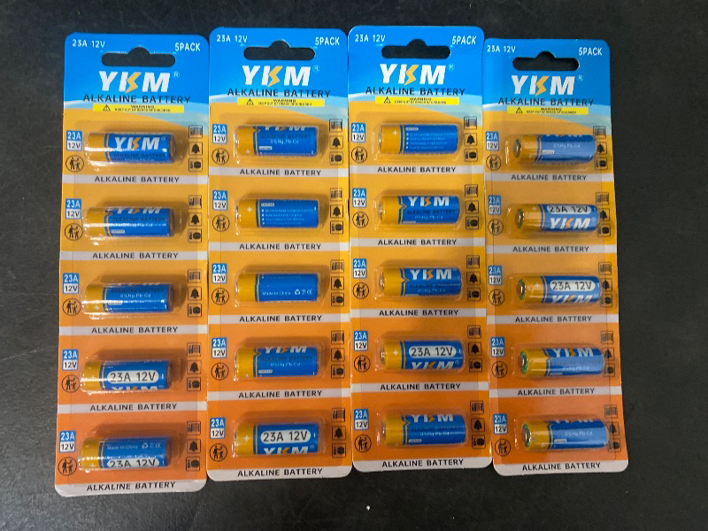 Photo 1 of YKM 20 Pack 12V Alkaline 23A Battery MN21/23 23AE L1028F A23G 12 Volt A23 Battery for Ceiling Fan Remote Garage Door Opener