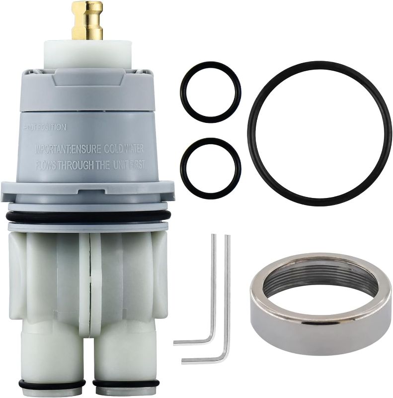 Photo 1 of RP46074 Shower Cartridge, Compatible with Delta 13/14 Series Shower Faucet, Replacement Monitor MultiChoice Cartridge, Single Handle Universal Shower Cartridge Repair Assembly with RP22734 Bonnet Nut