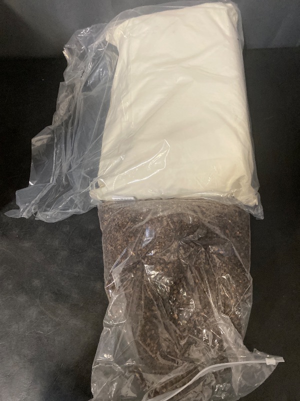 Photo 1 of Organic Buckwheat Pillow for Sleeping with Dual-Layer Pillowcase and Extra Tartary Buckwheat Hulls, Adjust Height and Firmness, Neck Support Pillow for Back and Side Sleepers 14"x20"