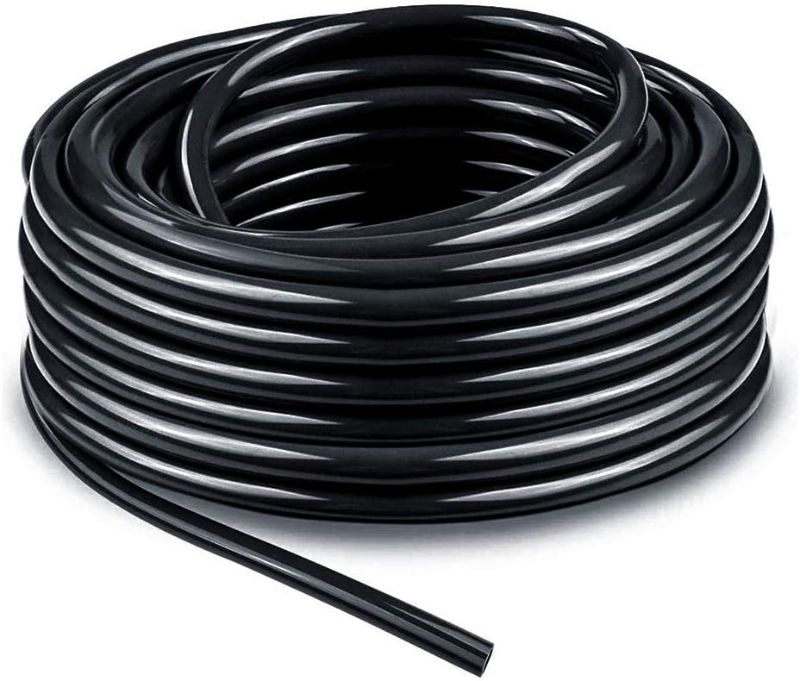 Photo 1 of 50 FT Blank Distribution Tubing Irrigation Drip Hose, 1/4 Inch Drip Line for Garden Watering System