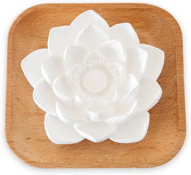 Photo 1 of Plant Therapy Passive Lotus Flower Aromatherapy Diffuser - A Chic and Natural Home, Office, and Travel Essential Oil Diffuser