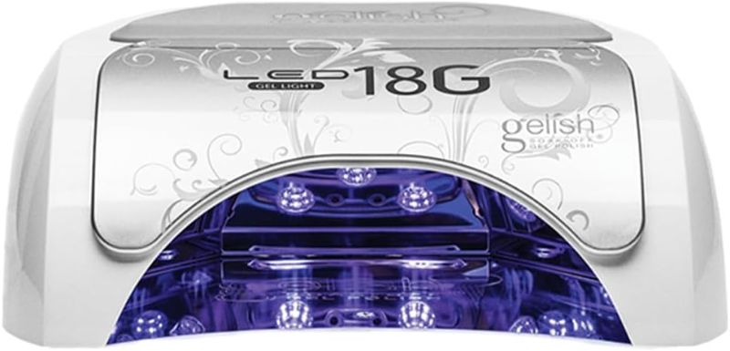 Photo 1 of Gelish 18G Classic LED Light - Professional Nail Curing Lamp for Home or Salon Use, Fast-Drying 36W, Corded, SafeLight™ Technology, Ergonomic Design, Pedicure-Friendly