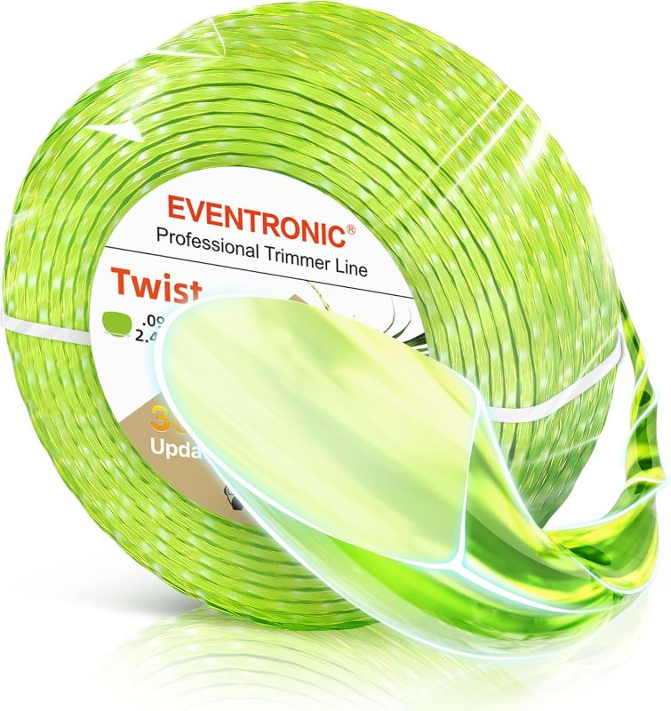 Photo 1 of Eater String, 095 Trimmer Line of 150-Feet(1/2LB), Trimmer Line for Universal Replacement, Twist Weed Wacker String Fits Medium& Heavy Grass&Weeds, String Trimmer Line of Yellow Premium Nylon