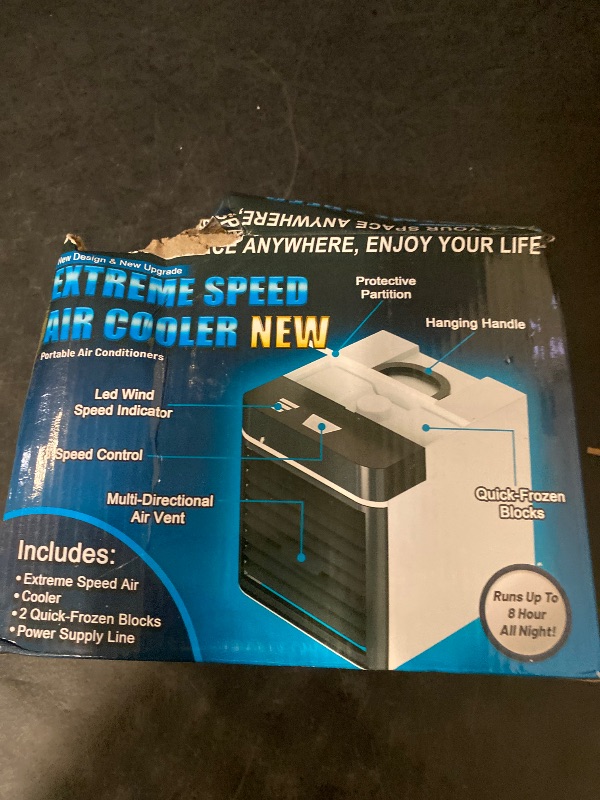 Photo 1 of Arctic Air Pure Chill 2.0 Evaporative Air Cooler by Ontel - Powerful, Quiet, Lightweight and Portable Space Cooler with Hydro-Chill Technology For Bedroom, Office, Living Room & More,Blue