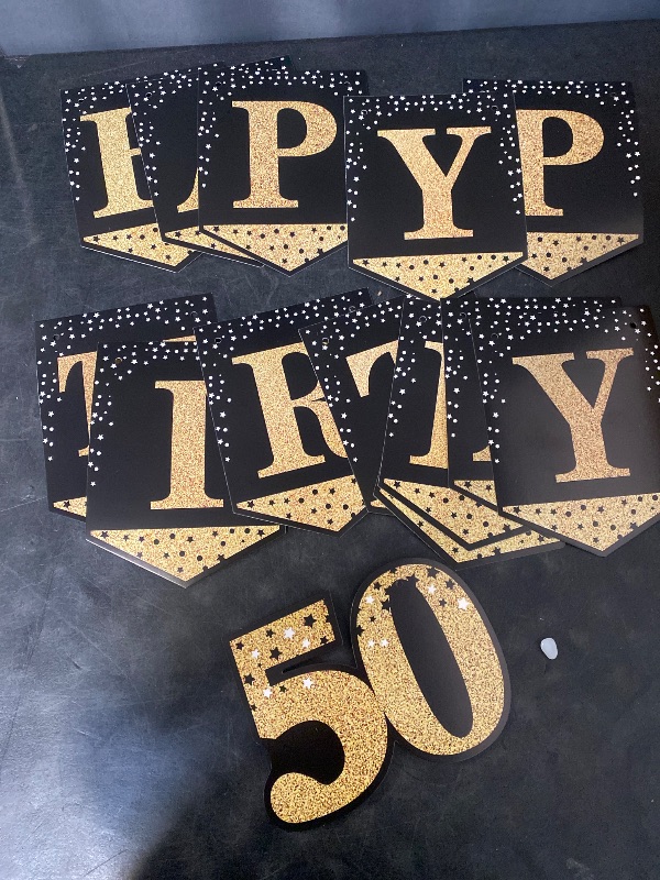 Photo 1 of 50th Birthday Decorations Men - Happy 50th Birthday Decorations 50th Birthday Banner