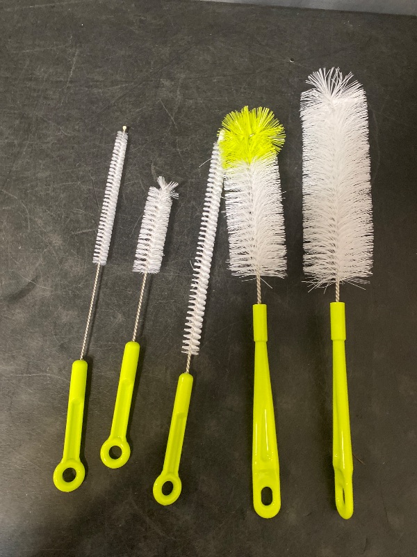 Photo 1 of Bottle Cleaning Brush Set - Long Handle Bottle Cleaner for Washing Narrow Neck Beer Bottles, Sports Water Bottles with Straw Brush, Kettle Spout/Lid Cleaner Brushes