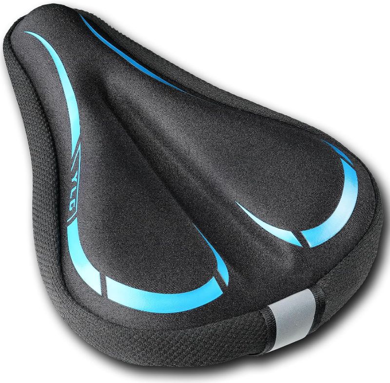 Photo 1 of YLG Kids Bike Seat Cushion for Boys, Anti-Slip Bike Seat Cover Padded Gel Memory Foam for Toddler, Breathable & Extra Soft Gel Child Bicycle Saddle 9.5"x6.5"