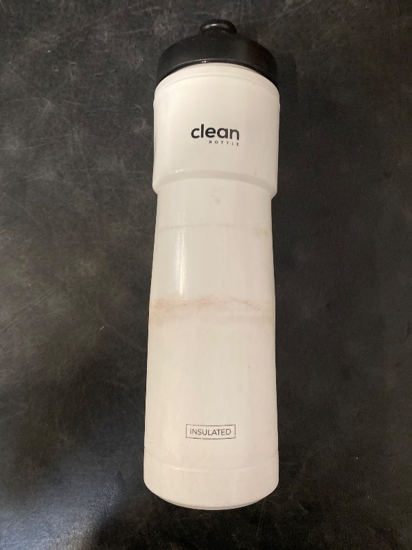 Photo 1 of Bike Water Bottles | Insulated Bike Water Bottle | Easy Clean Nozzle, Easy Squeeze | Cycling Mountain Fitness Water Bottle | Gym Sport Bottle (White)