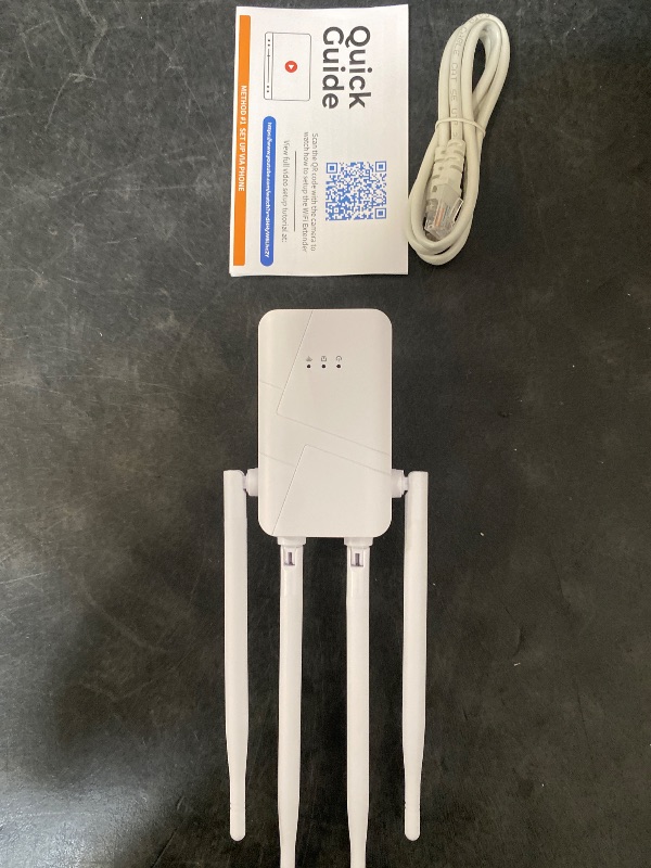 Photo 1 of 2025 WiFi Extender Signal Booster - up to 10000 sq.ft Coverage, Wireless Booster - Long Range Internet Repeater, WiFi Booster and Signal Amplifier w/Ethernet Port, 1-Tap Setup