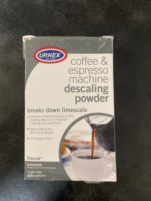 Photo 1 of Descaling Powder Solution - 4 Uses - Activated Scale Remover for use with Keurig 1.0/2.0, Home Coffee and Espresso Machines, Kettles, Garment Steamers