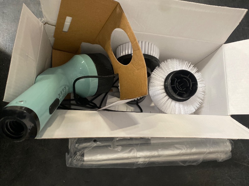 Photo 1 of Electric Spin Scrubber 2024 Upgraded Adjustable Cordless Power Bathroom Scrubber 9 Brush Heads IPX7 Extension Arm 2 Speeds 120mins Work Time for Cleaning Shower Bathroom, Kitchen, Tub, Floor and Tile