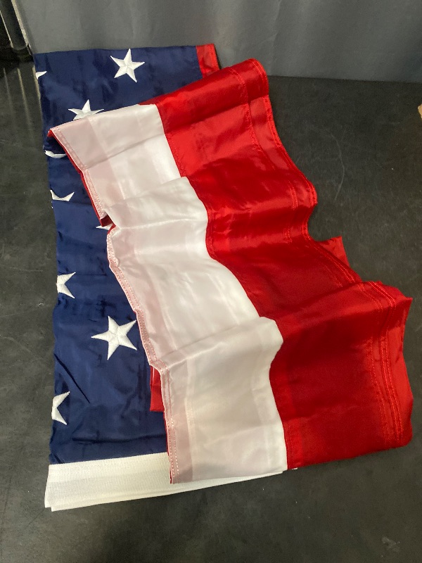 Photo 1 of American Flag | American Flags for Outside 3X5 |100% Made in USA Flag - Premium US Flag 3X5 Heavy Duty Outdoor with Embroidered Stars and Sewn Stripes