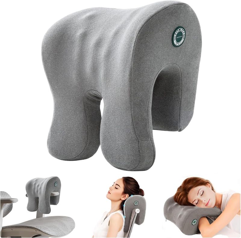 Photo 1 of Headrest Office Chair Neck Pillow Support Memory Foam Neck Support Supportive Headrest Pillow for Pressure Relief,Elbow Pillow for Office Chair, Improved Posture for Working Chair, Car, and Sofa