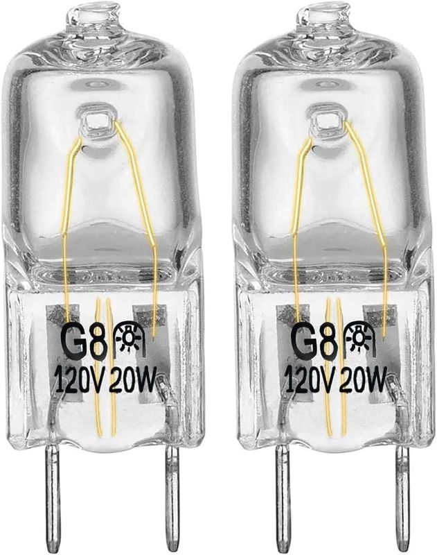 Photo 1 of Halogen Light Bulb Fits for GE Samsung Kenmore Elite Maytag Over the Stove Range Microwave, Night Light/Stove Light Bulb for GE microwave, Replaces WB25X10019, 2Pack
