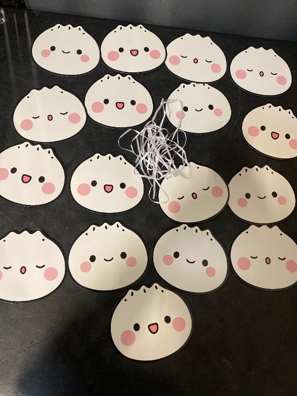 Photo 1 of Little Dumplings Banner - Dumpling Themed Birthday Decor,Gender Reveal Sign Decorations,Food Baby Shower Party Supplies (Dumpling Banner)