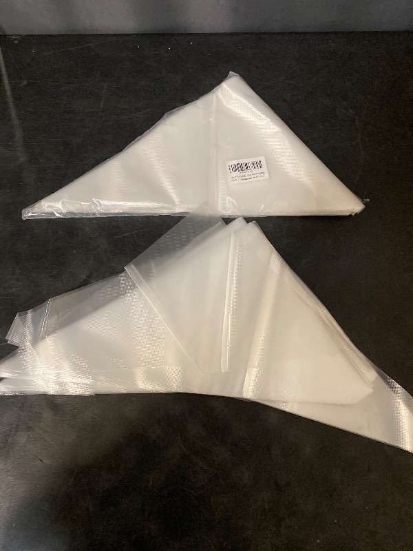 Photo 1 of 2 Count 16 Inch Piping Bags Disposable, 100Pcs Large Pastry Bags, Frosting Bags, Cake Decorating Bags, Decorating Bags Large Piping Bags, Decorating Bags
