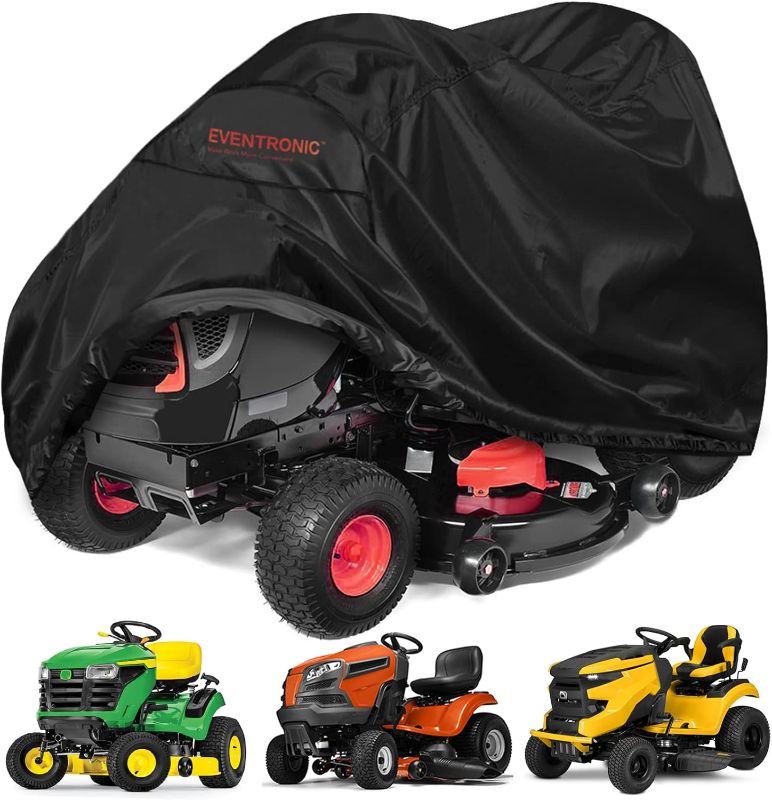 Photo 1 of Riding Lawn Mower Cover, Eventronic 54“ Riding Lawn Tractor Cover Waterproof Heavy Duty Durable (420D-polyester oxford)