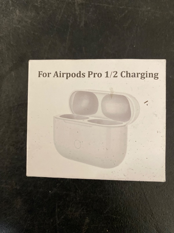 Photo 1 of Wireless Charging Case Replacement Compatible with AirPods Pro 1st & 2nd Generation, AirPods Pro 1st & 2nd Charger Case with Bluetooth Pairing Sync Button
