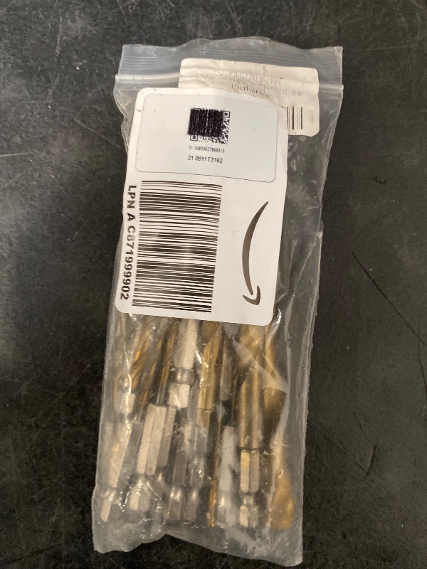 Photo 1 of 21 Pcs Titanium Coated Twist Hex Shank Drill Bit Set for DEWALT 1361