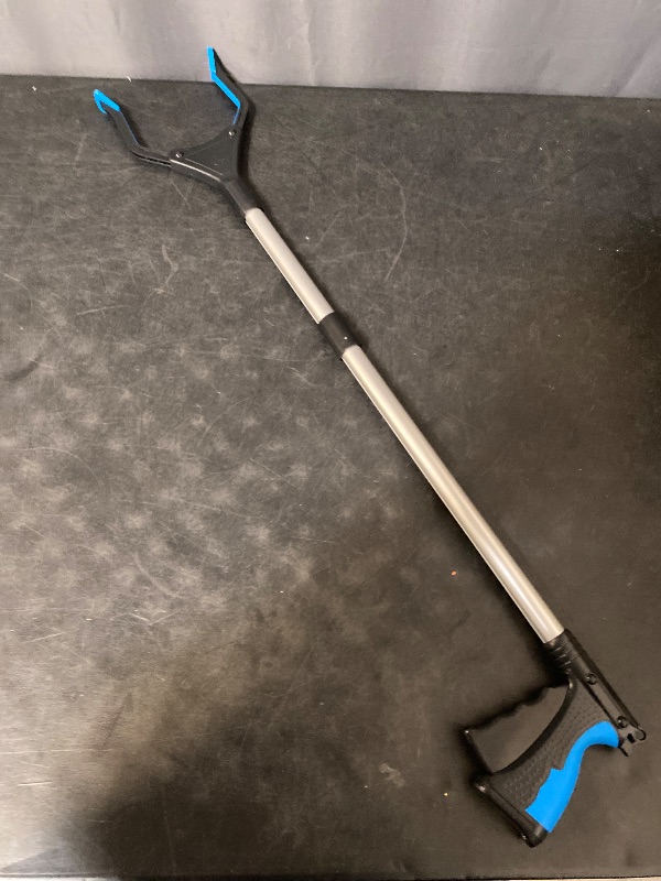 Photo 1 of Grabber Reacher Tool, 32" Grabbers for Elderly, Lightweight Extra Long Handy Trash Claw Grabber, Mobility Aid Reaching Assist Tool for Trash Pick Up, Nabber, Litter Picker, Arm Extension (Blue)