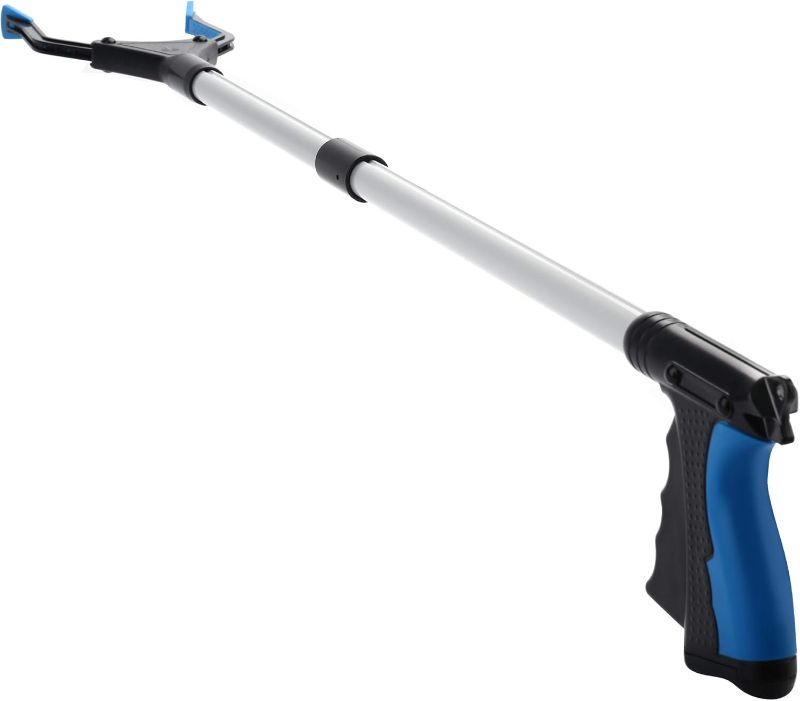 Photo 1 of Grabber Reacher Tool, 32" Grabbers for Elderly, Lightweight Extra Long Handy Trash Claw Grabber, Mobility Aid Reaching Assist Tool for Trash Pick Up, Nabber, Litter Picker, Arm Extension (Blue)