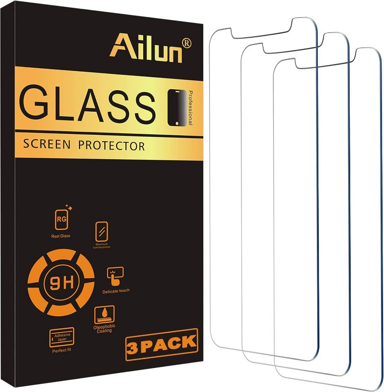 Photo 1 of Screen Protector for iPhone 12 / iPhone 12 Pro 2020 6.1 Inch 3 Pack Case Friendly Tempered Glass