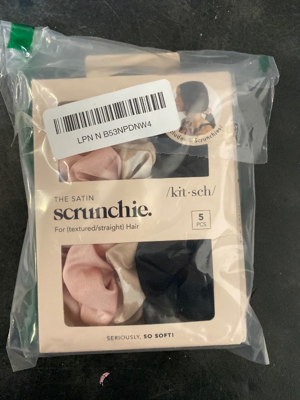 Photo 1 of Satin Scrunchies for Women - Softer Than Silk Scrunchies | Hair Ties No Damage for Frizz-Free Sleep | Perfect for Day or Night Hair Accessories | Ideal Gifts for Women - Assorted, 5pcs