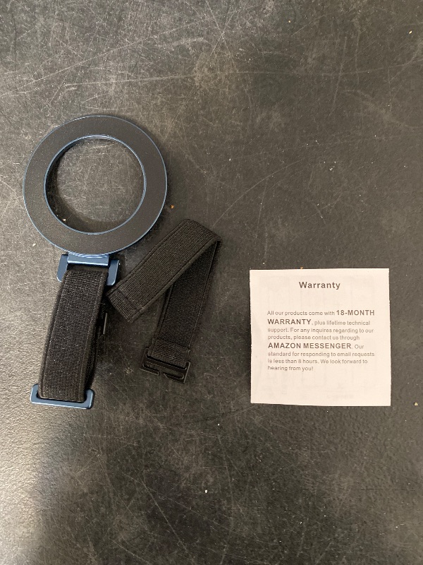Photo 1 of SUPERONE 2025 Upgrade for MagSafe Phone Grip with Finger Strap, Removable Magnetic Ring Holder with Kickstand Finger Loop, MagSafe Accessories for iPhone 17/16/15/14/13/12 Series, Blue