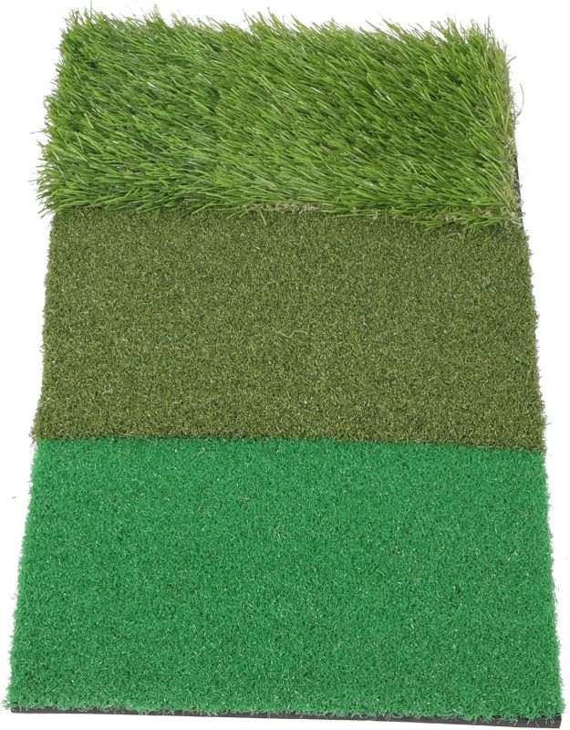 Photo 1 of Golf Practice Mat Hitting Pad Turf Compact Portable Golfs Training Mat for Chipping Driving and Swing Practice Non- Base Easy to Use