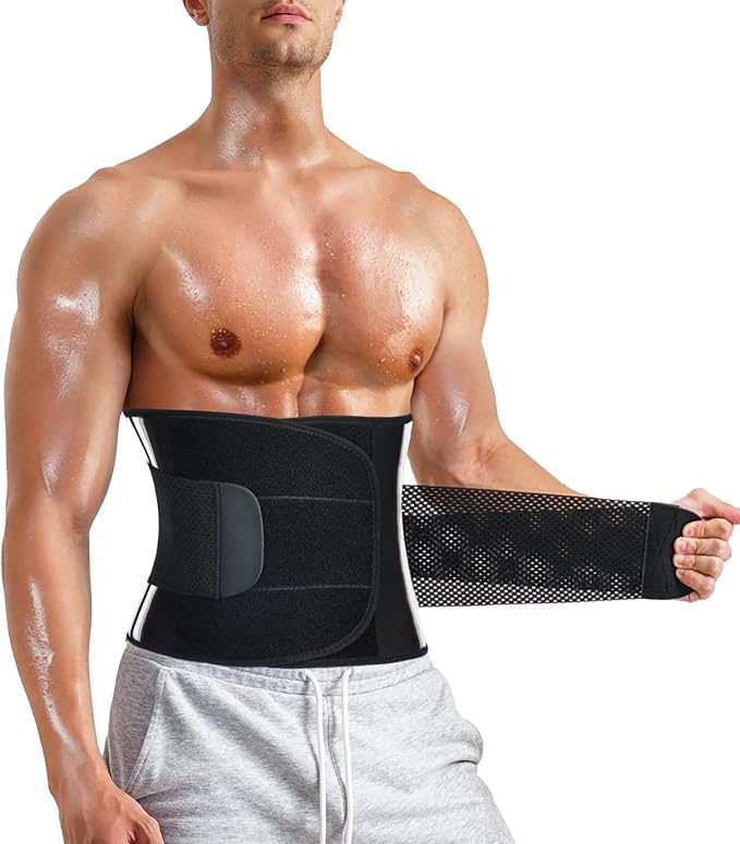 Photo 1 of Men Waist Trainer Trimmer Tummy Control Compression Shapewear Body Shaper Sweat Belt
