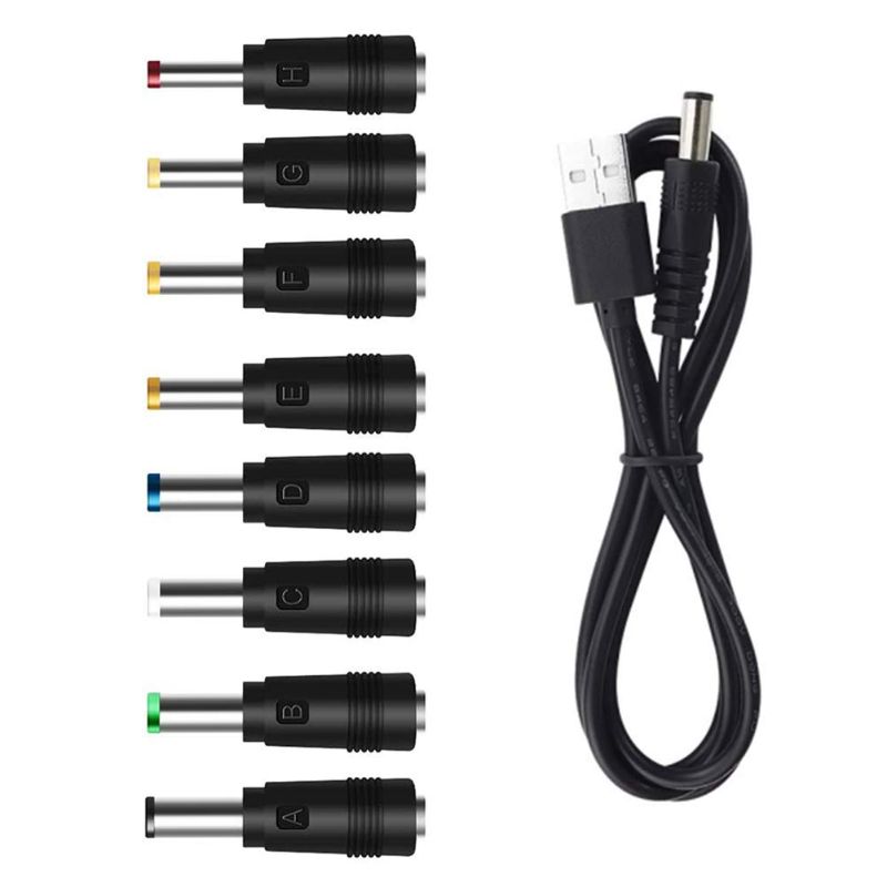 Photo 1 of USB to DC Power Cable,8 Connectors Adapter for HUB Splitter,Mini Fans,DJ Controller, LED Lights, Electronic Devices Routers Speakers LCD CCTV Cameras TV Box
