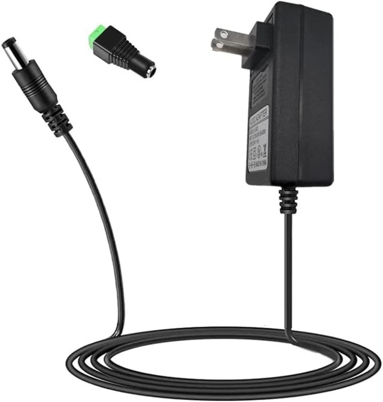 Photo 1 of 24V DC Power Supply Adapter, 24V 2A 48W AC to DC Converter Transformer 100~240V AC Input with 5.5x2.5mm DC Tip for 5050 3528 LED Strip 3D Printer Camera DVD Player CCTV Security System LCD Monitor