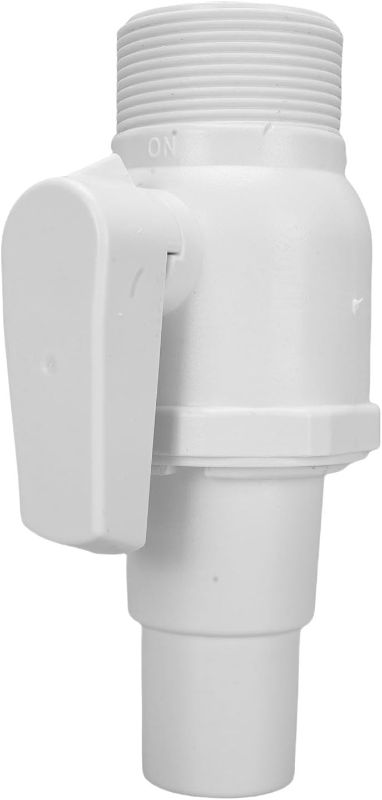 Photo 1 of Aramox Pool Pump Ball Valve, 1.5 Inch Male End Connects to Filters and Pumps, PVC ABS Plastic with 2 Way Maximum 50psi Pressure Rating, Quick Union for Skimmer Maintenance