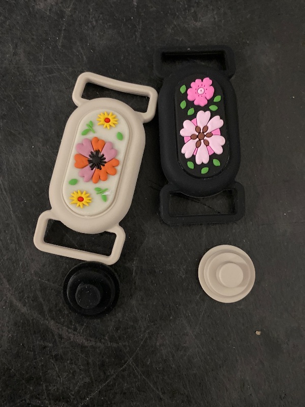 Photo 1 of 2 Pack for Samsung Galaxy SmartTag2 Dog Collar Holder, Waterproof Anti-Lost Silicone GPS Tracker Hidden Case Galaxy SmartTag 2 for Dog/Cat Collar, Kids' Shoe, Bag (Black & White)