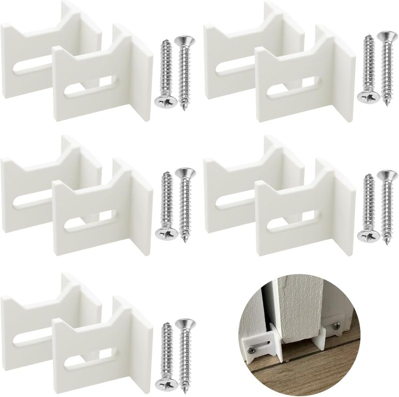 Photo 1 of 10 Pcs N7015 White Door Bottom Guide Kits Replacement