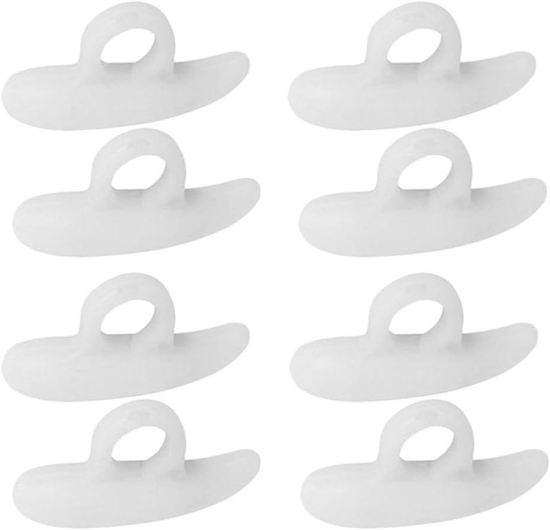 Photo 1 of 4 Pairs Gel Hammer Toe Crest Cushions Toe Crest Pad Straightener and Corrector for Curled, Curved, Overlapping, Clubbed Claw and Mallet Toes Curling Relief