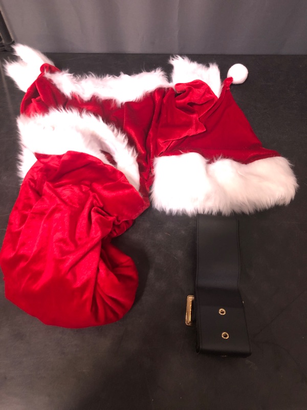 Photo 1 of 11 Pcs Kids Santa Costume Deluxe Kids Santa Suit Toddler Santa Claus Costume for Halloween Cosplay