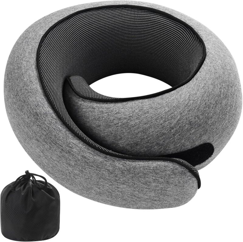 Photo 1 of 2024 New Memory Foam Travel Pillow for Airplanes,Neck Pillow for Traveling,Neck Plus Travel Pillow,Neck Plus Travel Neck Pillow